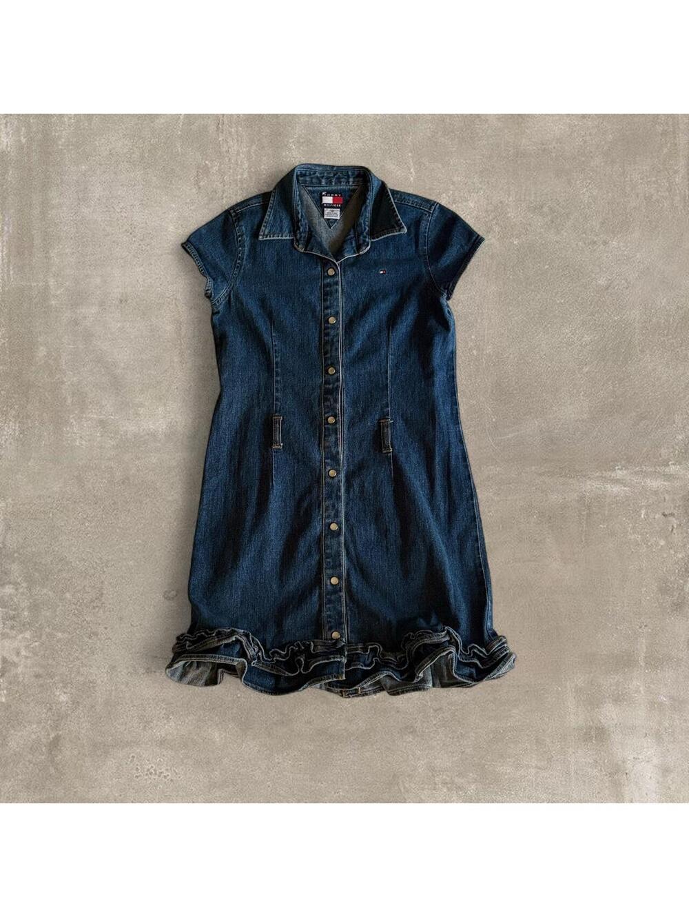 Tommy Hilfiger Women's Blue and Navy Dress